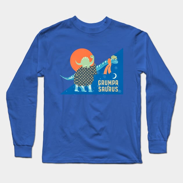 Grumpa saurus Long Sleeve T-Shirt by Mimie20